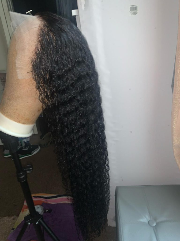 Human Hair Kinky Curly 13x4 13x6 Transparent Lace Front Wigs photo review