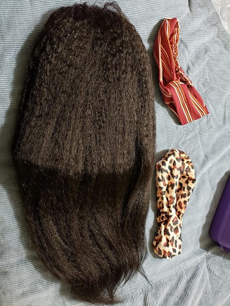 Headband Wig Human Hair Kinky Straight Wig photo review