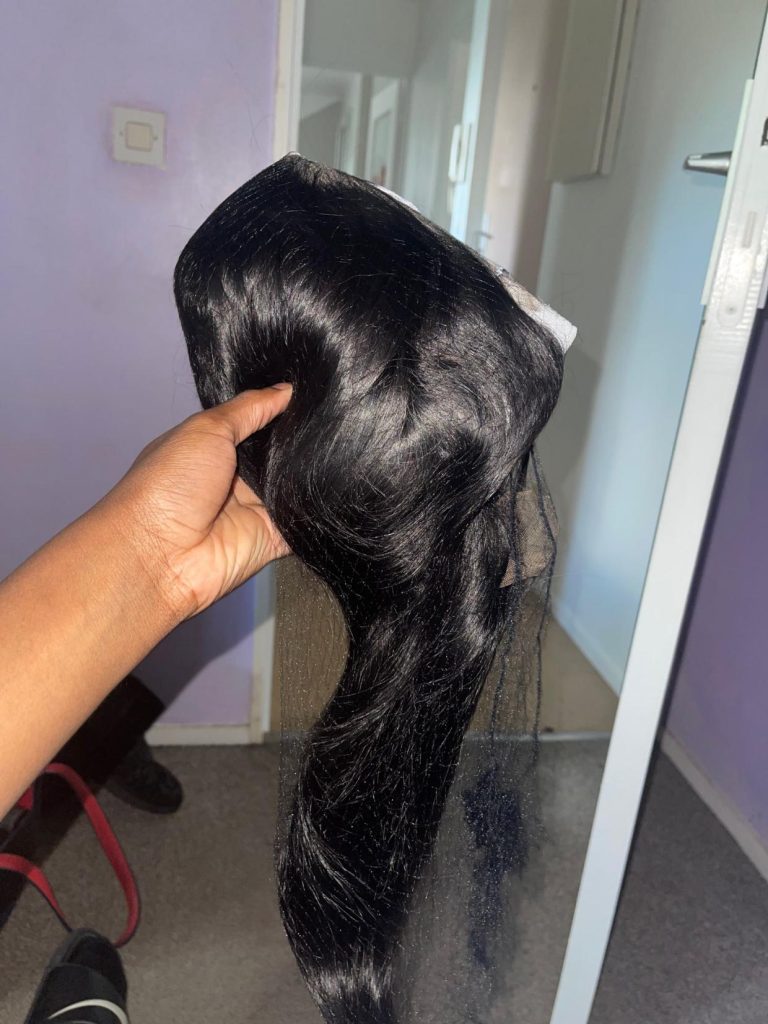 12A Human Hair Straight 4x4 13x4 Transparent Lace Wigs photo review