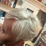 Silver Grey Virgin Hair Body Wave 13X4 Lace Frontal photo review